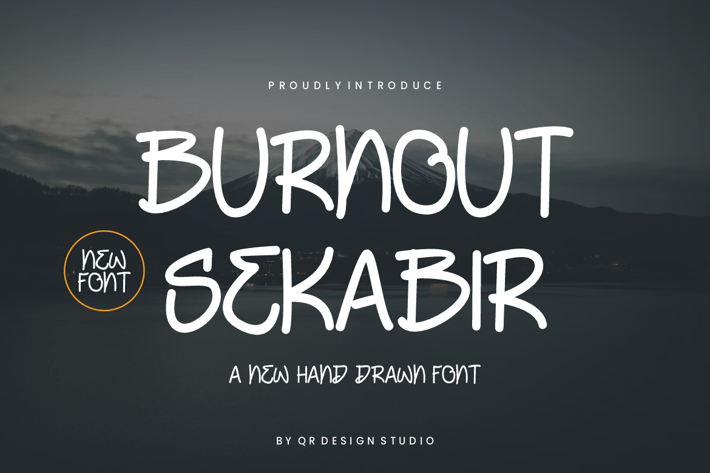 Burnout Sekabir - Handwritten Font