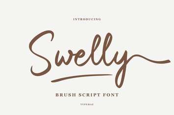 Swelly - Handwritten Brush Script Font