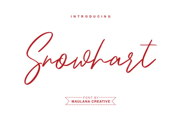 Snowhart - Brush Font