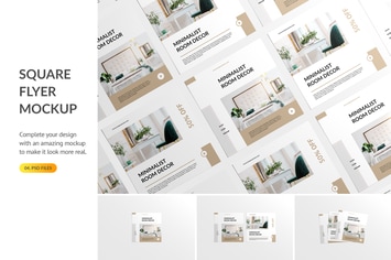 Square Flyer Mockup