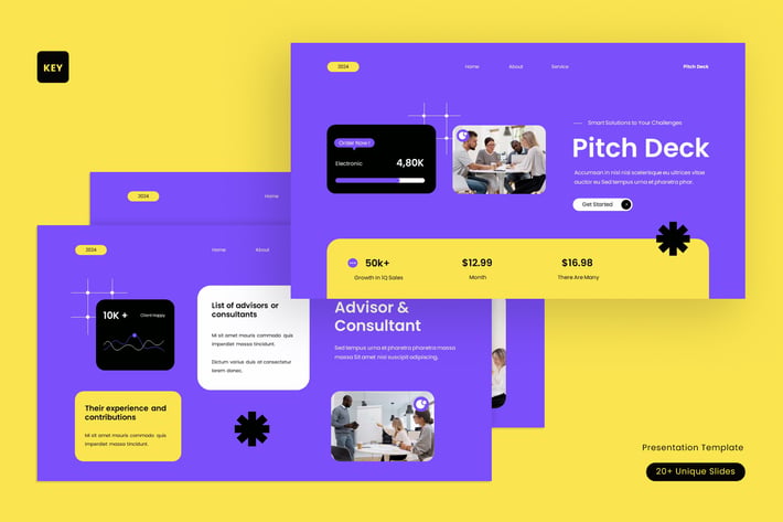 Purple UI UX Modern Pitch Deck | 001