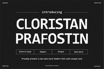 Cloristan Prafostin || Modern sans Serif