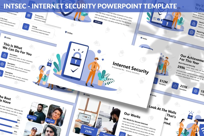 Intsec - Internet Security Powerpoint Template