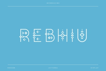 Rebhiu - Vintage Artdeco Font