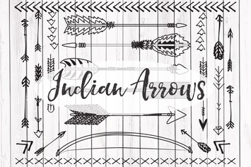 Vector Indian arrows clipart
