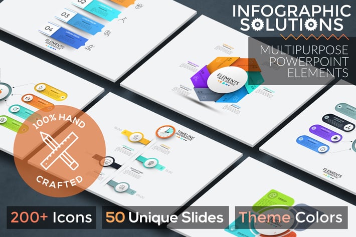 Infographic Solutions. P1. Powerpoint Template