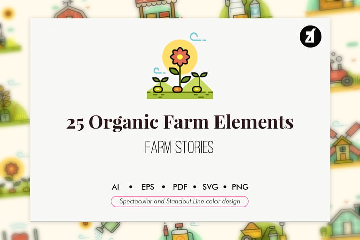 25 Organic farm elements