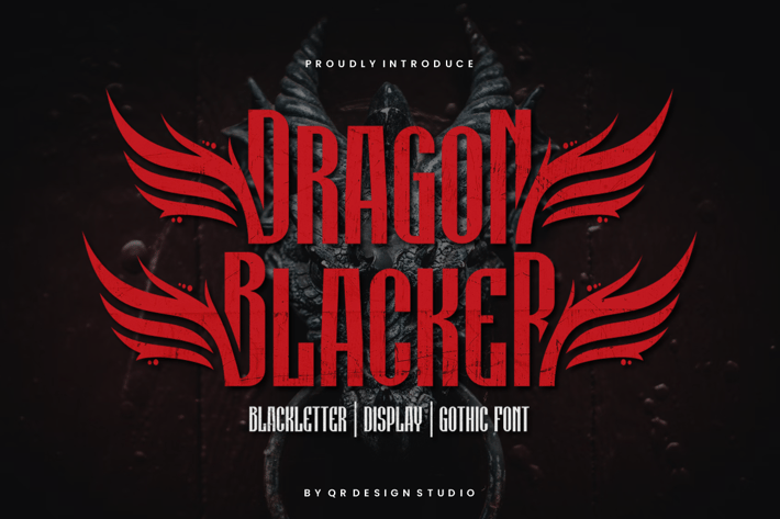 Dragon Blacker - Typeface Font