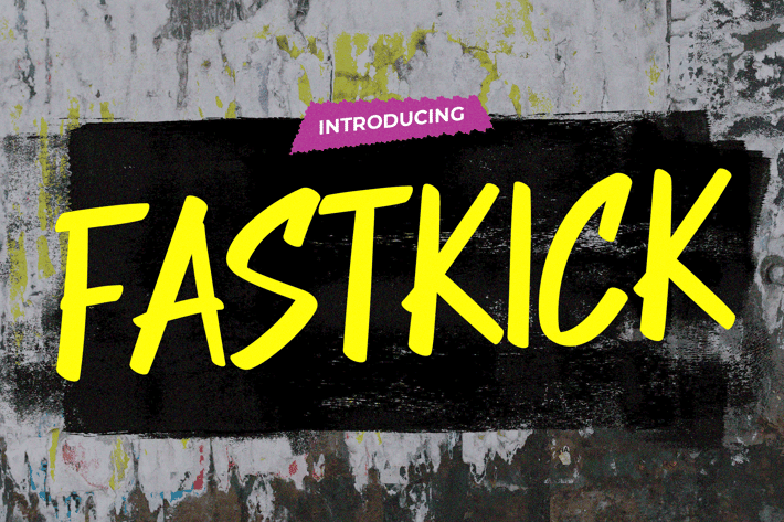 Fast Kick - Urban Graffiti Font