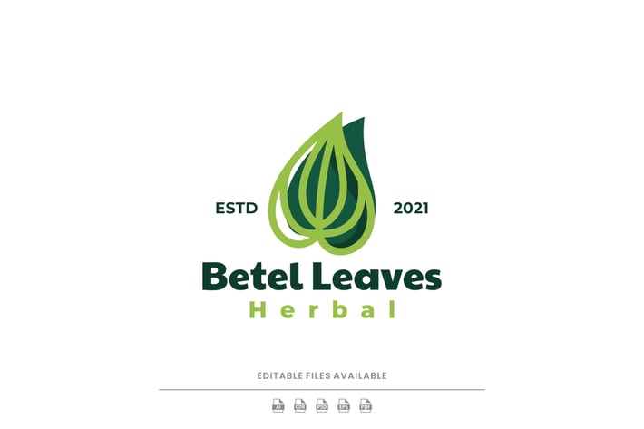 Betel Leaf Simple Logo