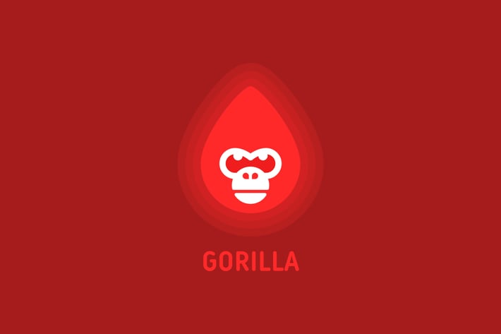 Fire Gorilla Head