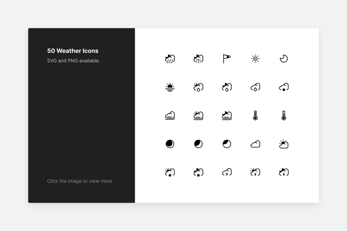 Weather Icons - Line style