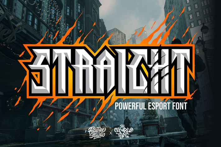 Straight - Powerful Esport Font