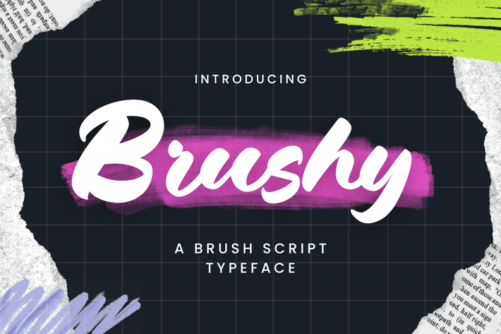 Brushey - A Brush Script Typeface