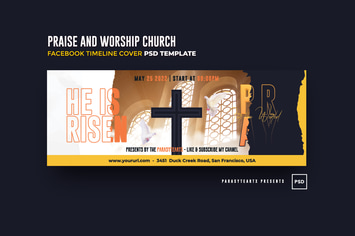 Praise and Worship Church Facebook Timeline Cover