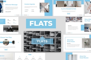 Flats - Business Apartment PowerPoint Template