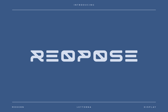 Reopose - Futuristic Font