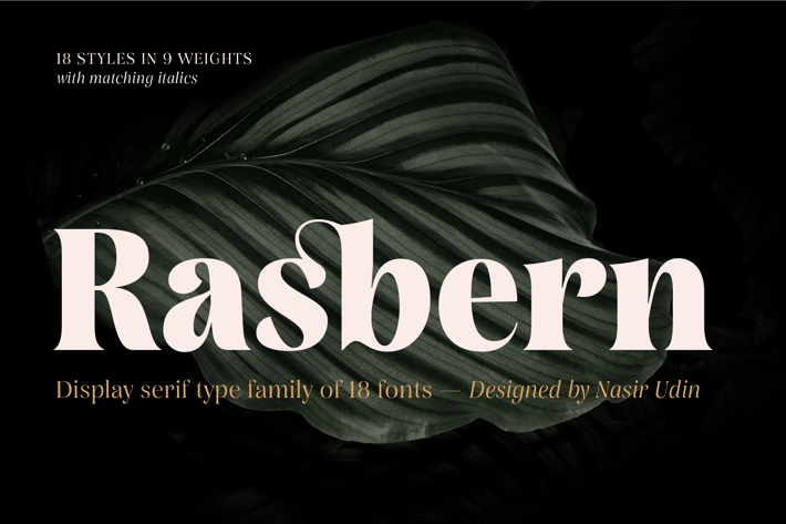 Rasbern - 18 Fonts