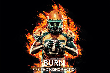 Burn Photoshop Action