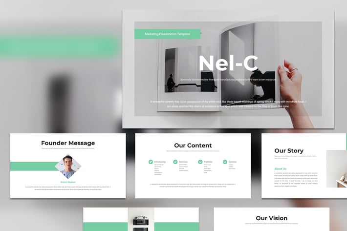 Nel-C - Business Marketing PowerPoint Template