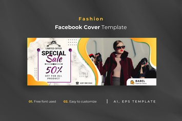 Fashion r4 Facebook Cover Template