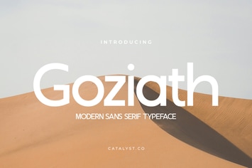 Goziath Modern Sans Serif Font