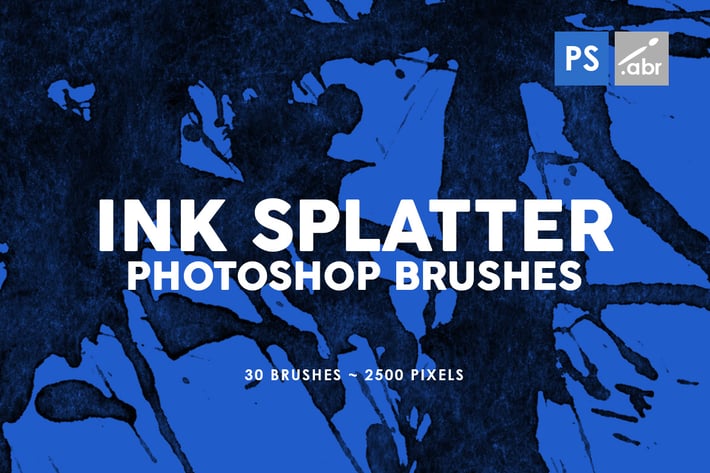 30 Ink Splatter Photoshop Brushes Vol. 2
