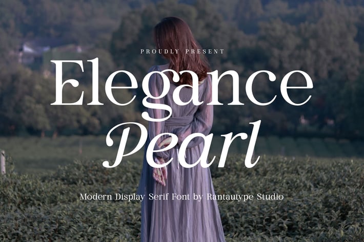 Elegance Pearl Display Serif Font