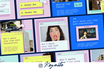 Insta 80s - Keynote Instagram Template