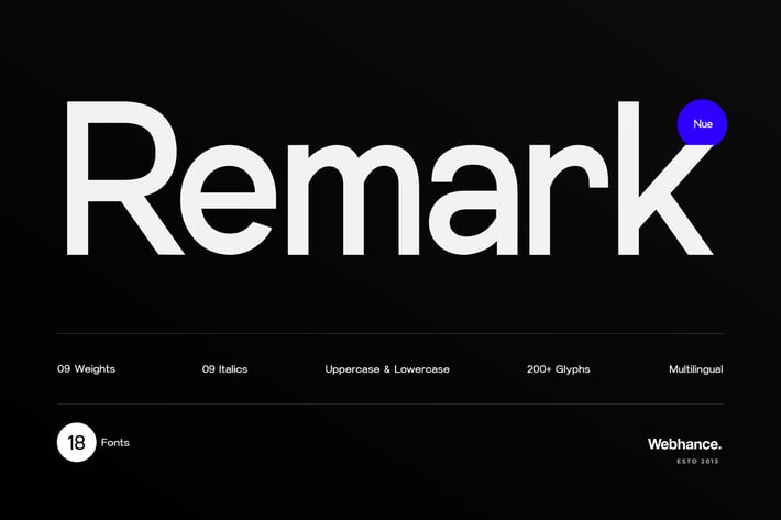 Remark Nue - Sans-serif Font Family