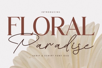 Floral Paradise Font Duo