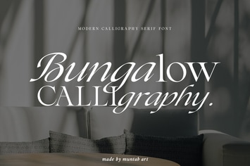 Bungalow | Calligraphy font