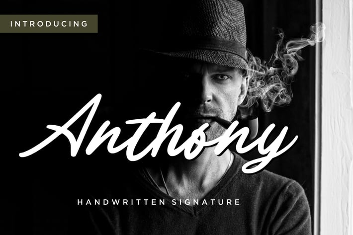 Anthony Signature Business Font