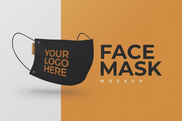 Face Mask Mockup Template