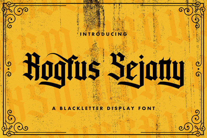 Rogfus Sejatty - Blackletter Font
