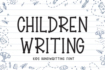 Children Writing - Kids Font