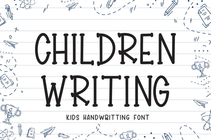 Children Writing - Kids Font