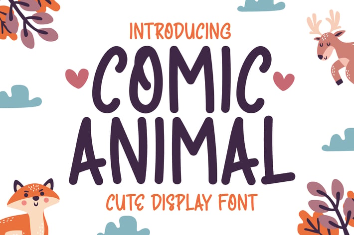 Comic Animal - Cute Handwriting Display Font