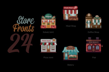 Store Fronts - Illustration Sets