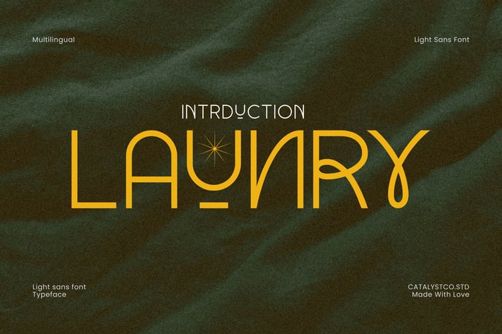 Launry Light Sans Font