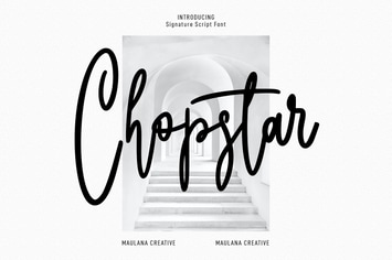 Chopstars Script Font