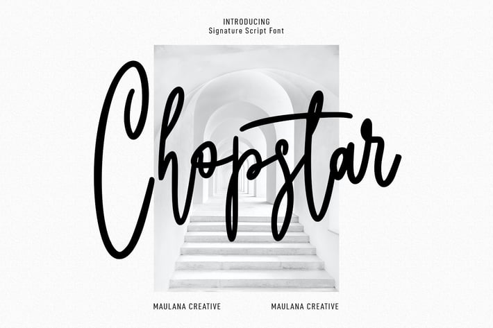 Chopstars Script Font