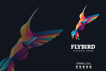 Bird Colorful Gradient Logo