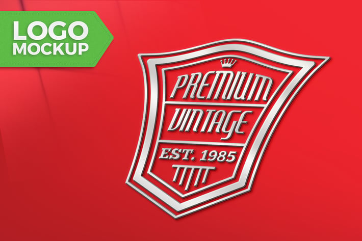 Red Logo Mock-Up