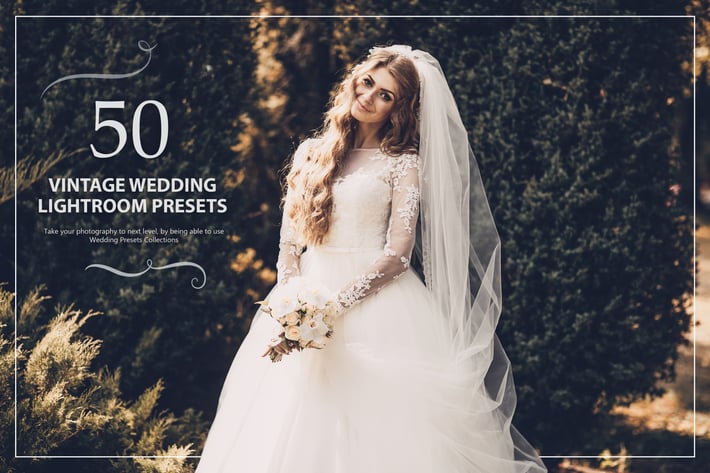 50 Vintage Wedding Lightroom Presets