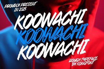 Koowachi - A Rough Typeface