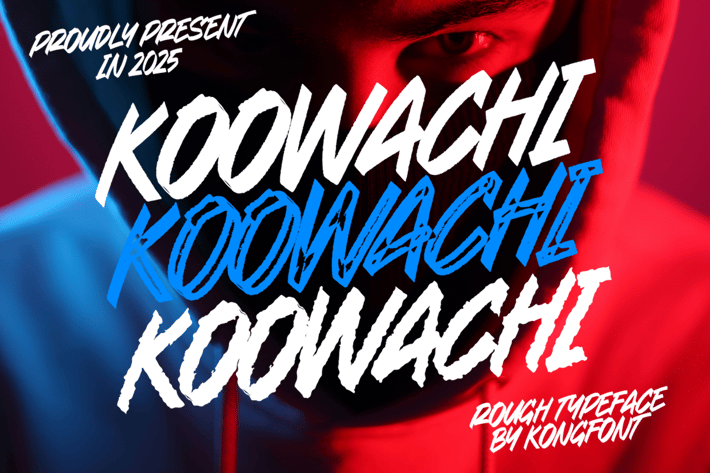 Koowachi - A Rough Typeface