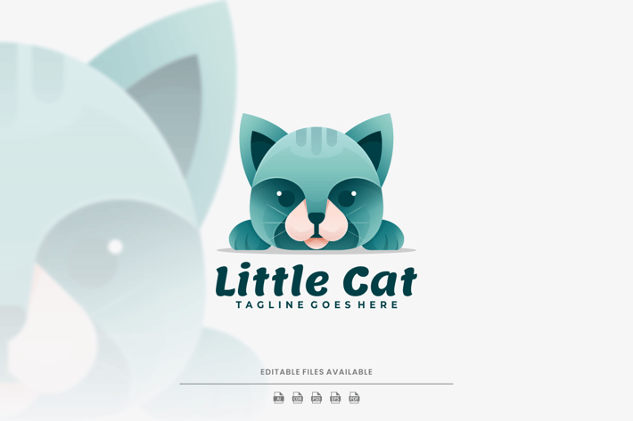Little Cat Gradient Logo
