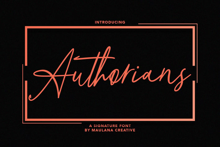 Authorians Signature Font