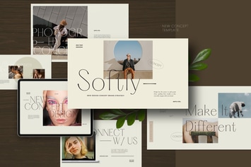 Softly - Lookbook Style Design Keynote